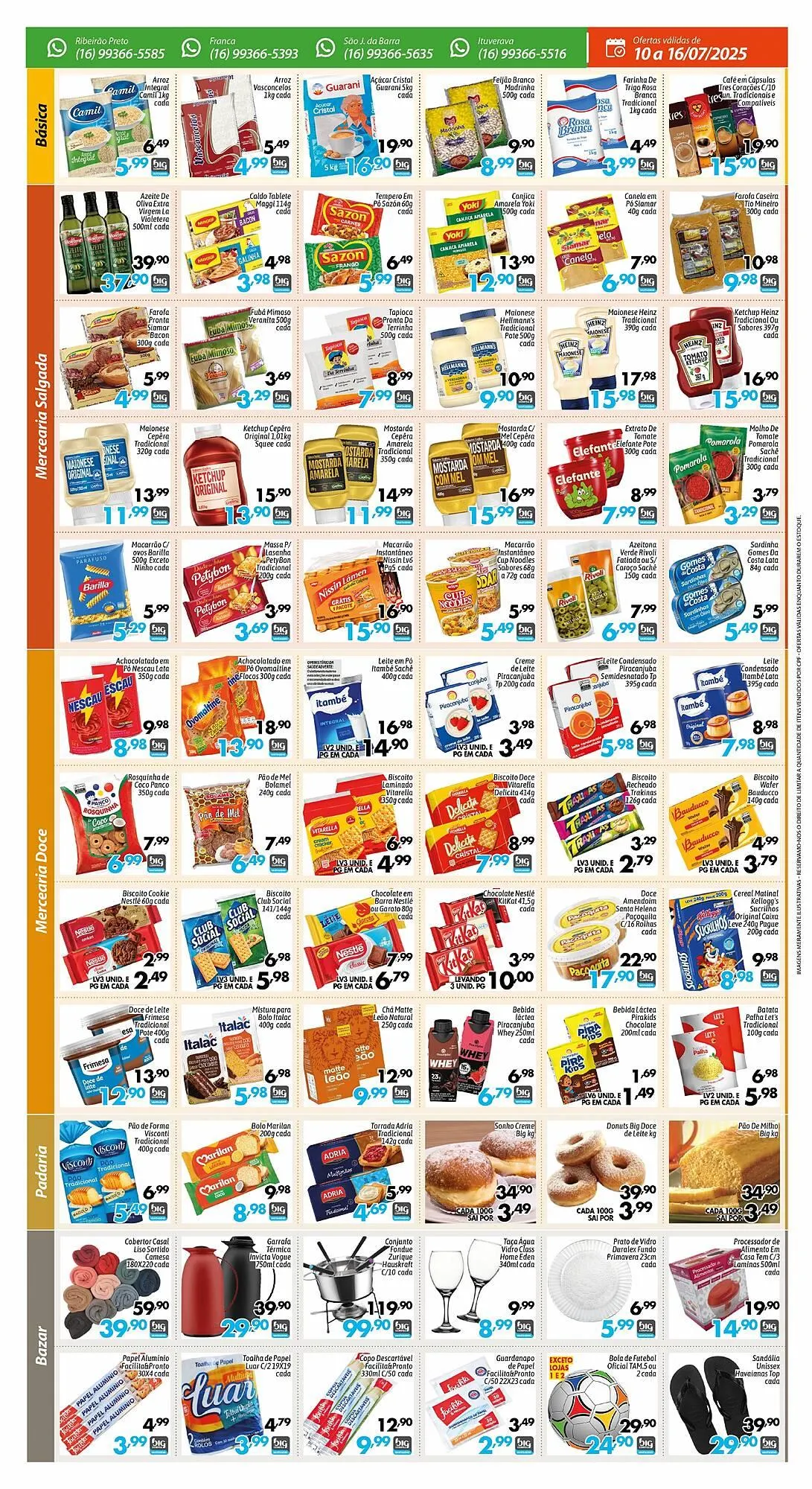 Encarte de Catálogo Supermercados Big Compra 10 de julho até 16 de julho 2025 - Pagina 2