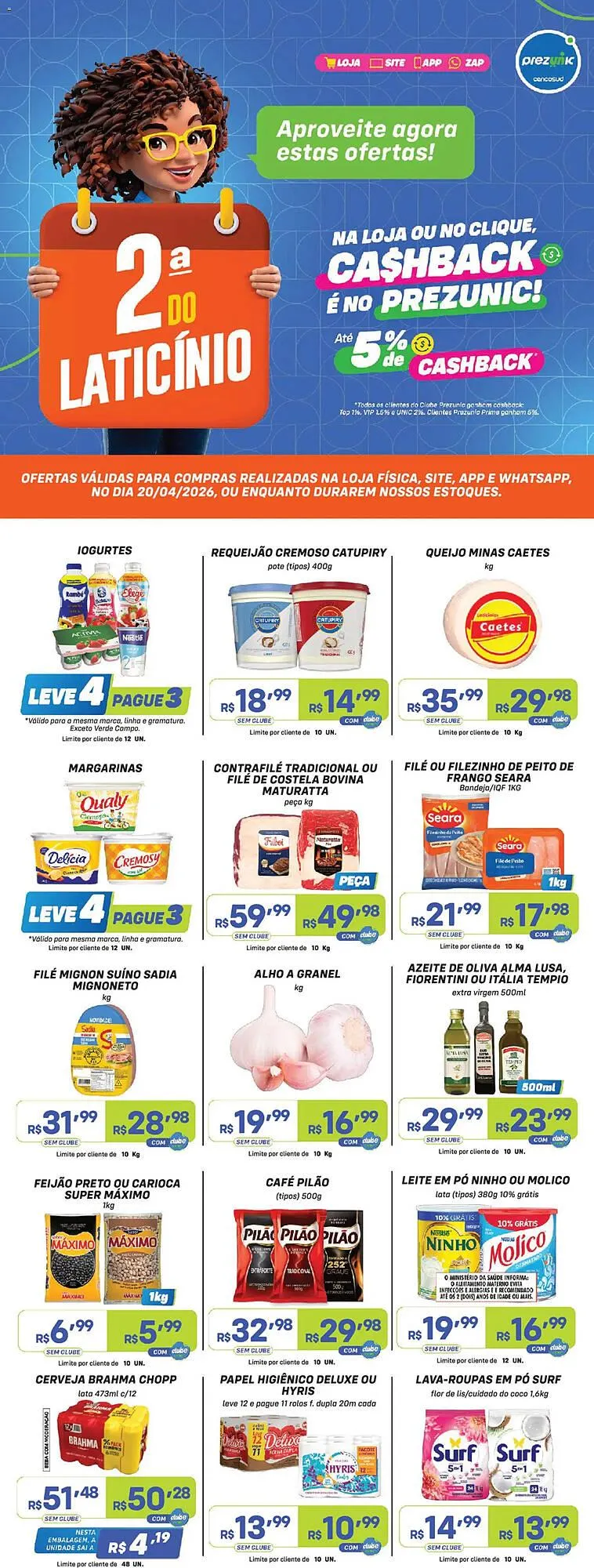 Encarte de Encarte Prezunic 20 de abril até 20 de abril 2026 - Pagina 1