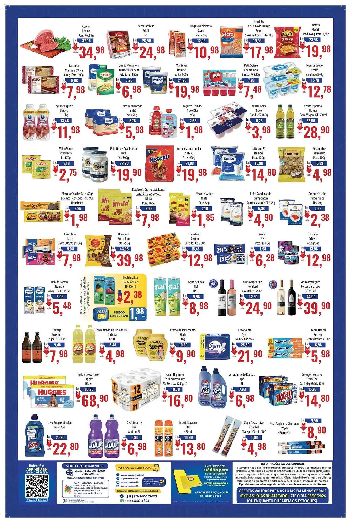 Encarte de Folheto Supermercados BH 19 de fevereiro até 4 de março 2026 - Pagina 2