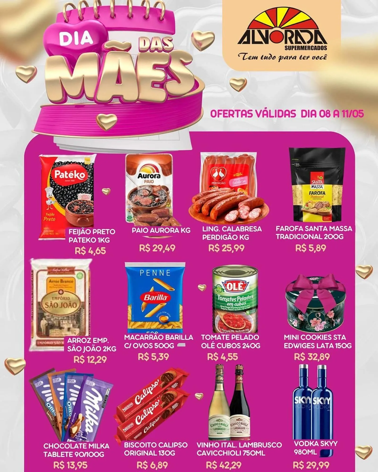 Encarte de Catálogo Alvorada Supermercados 8 de maio até 11 de maio 2025 - Pagina 1