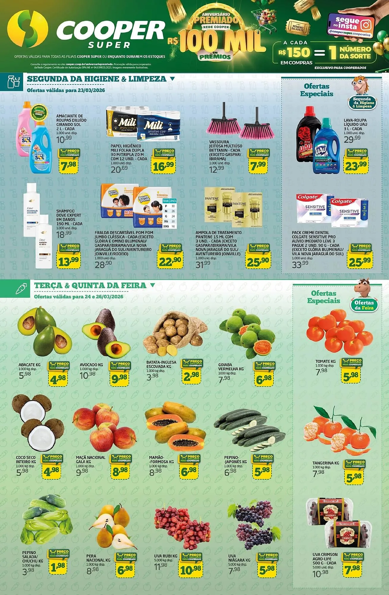 Encarte de Tabloide Cooper 23 de março até 25 de março 2026 - Pagina 1