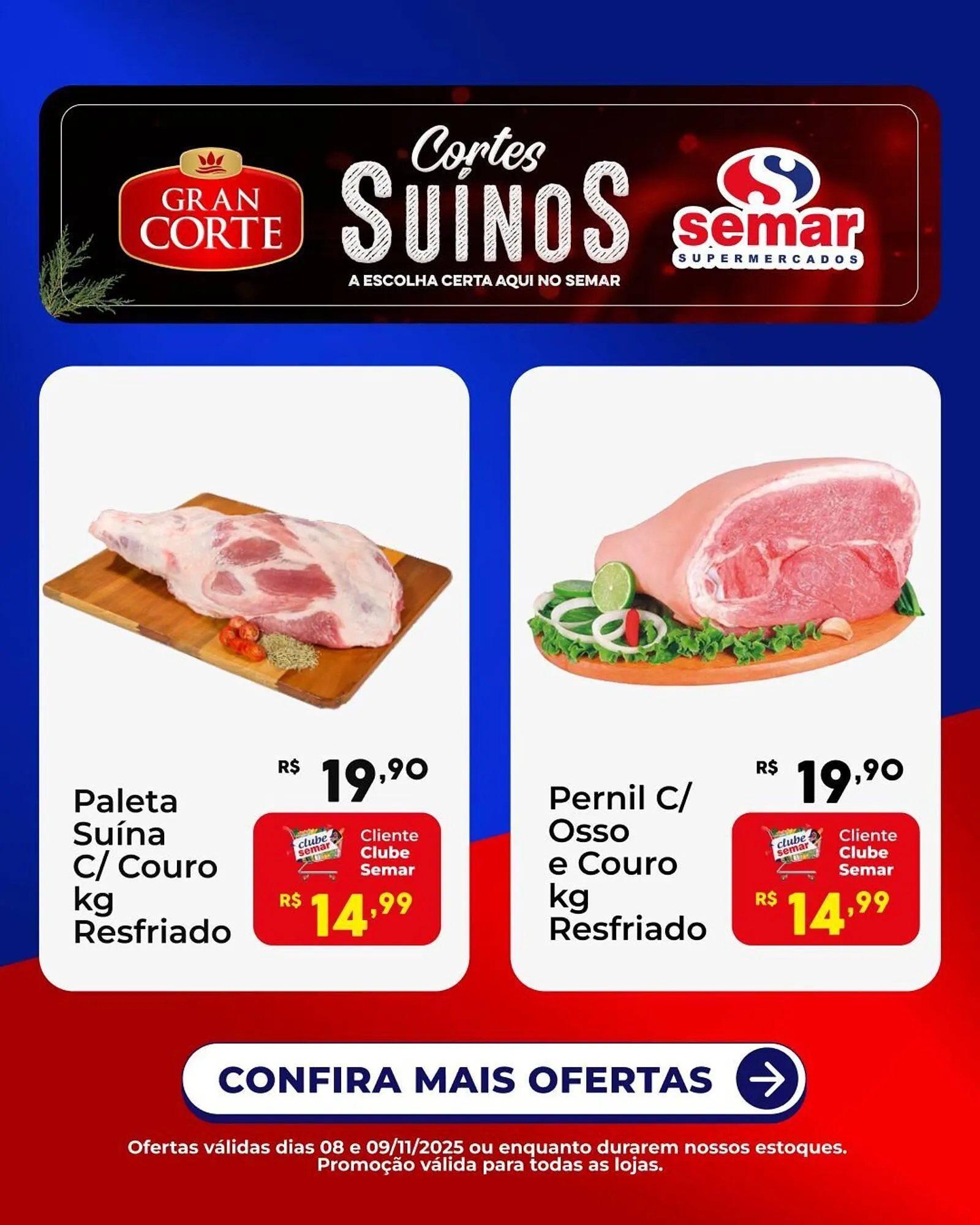 Encarte de Folheto Semar Supermercado 8 de novembro até 9 de novembro 2025 - Pagina 1