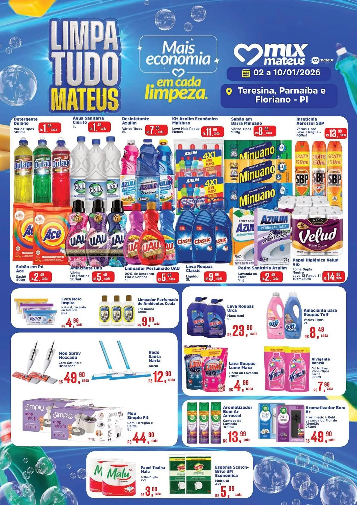 Encarte de Catálogo Supermercados Mateus 2 de janeiro até 10 de janeiro 2026 - Pagina 1