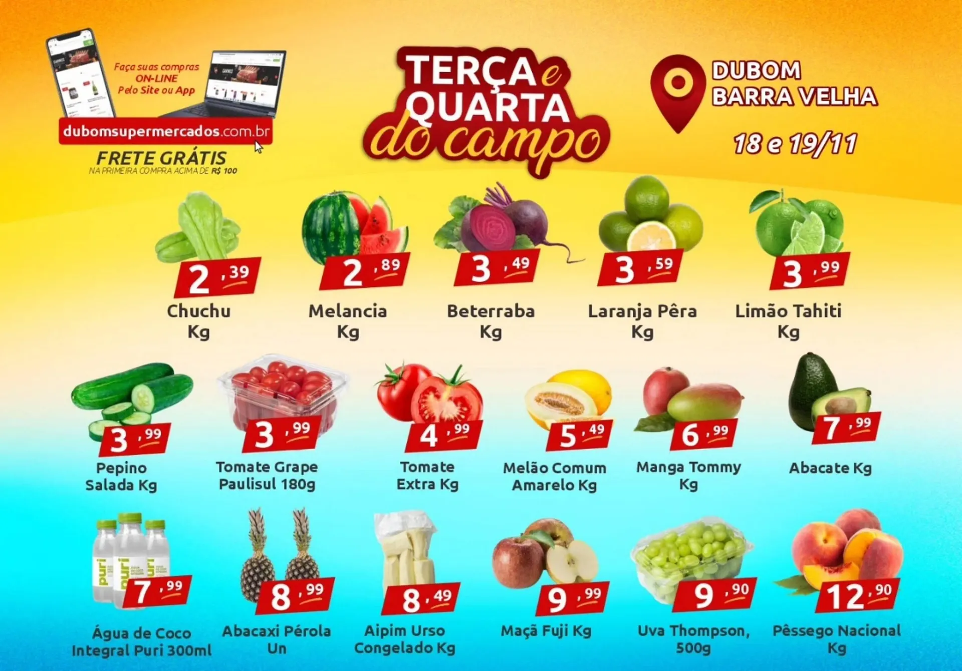 Encarte de Catálogo Dubom Supermercados 18 de novembro até 19 de novembro 2025 - Pagina 1