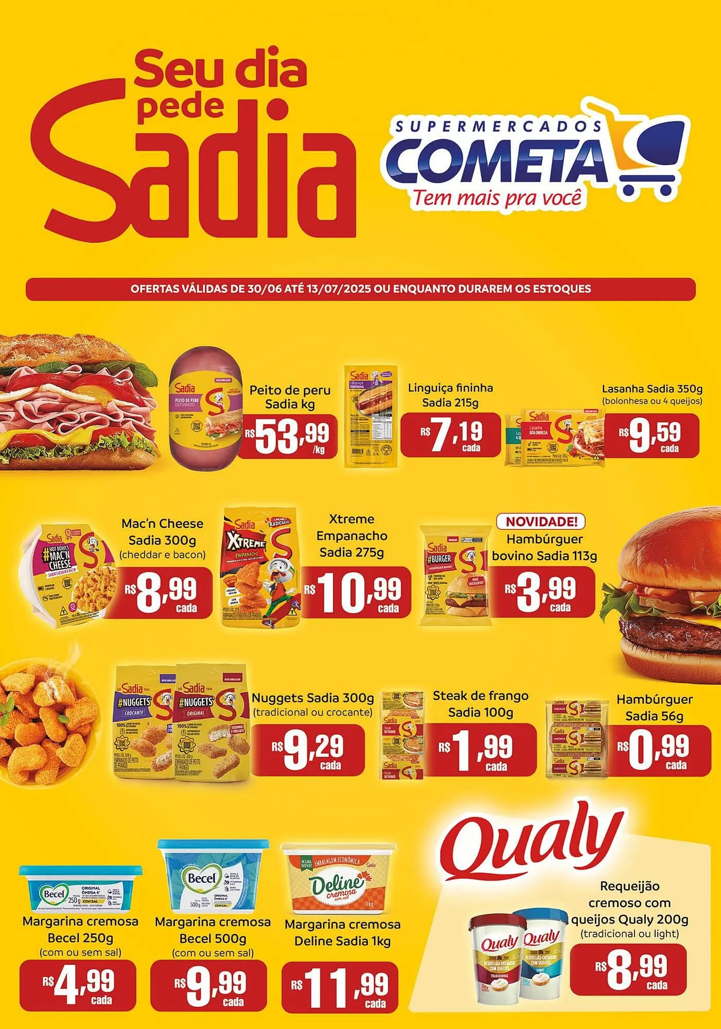 Encarte de Catálogo Cometa Supermercados 30 de junho até 13 de julho 2025 - Pagina 1