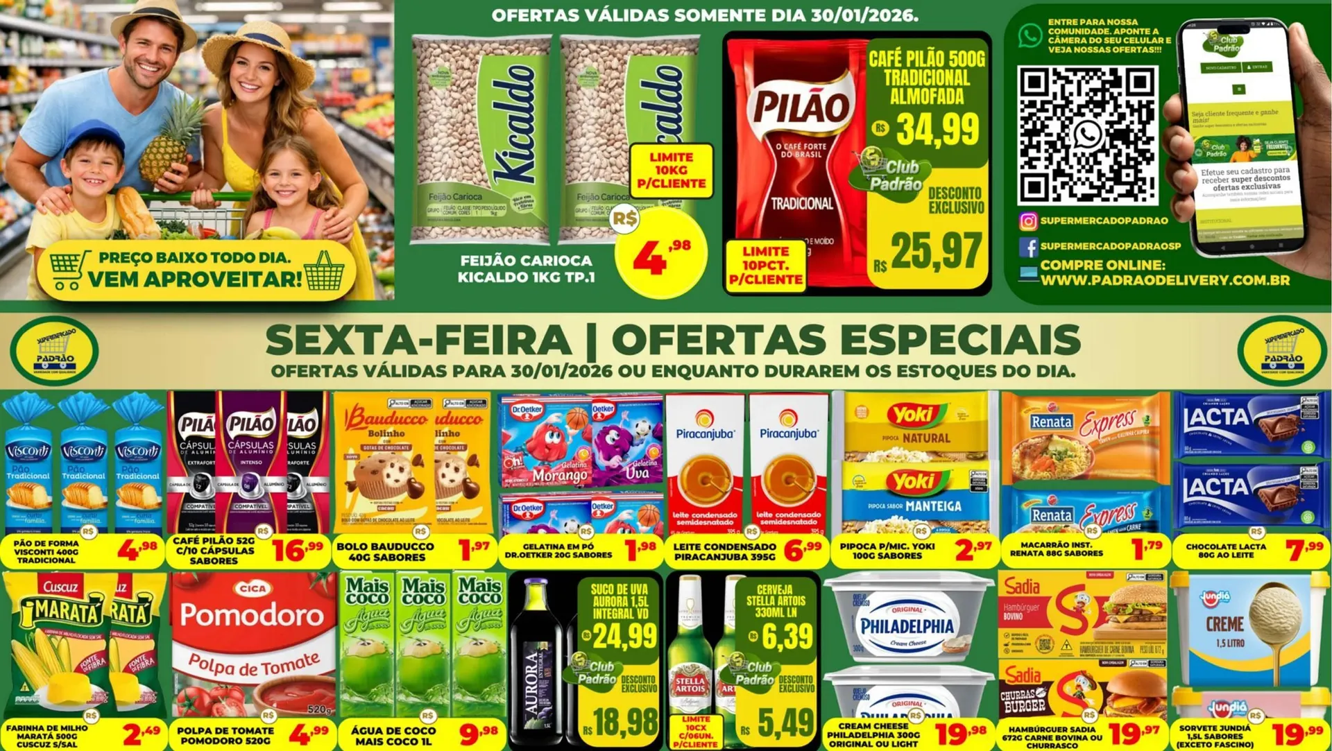 Encarte de Folheto Supermercado Padrão 30 de janeiro até 30 de janeiro 2026 - Pagina 1
