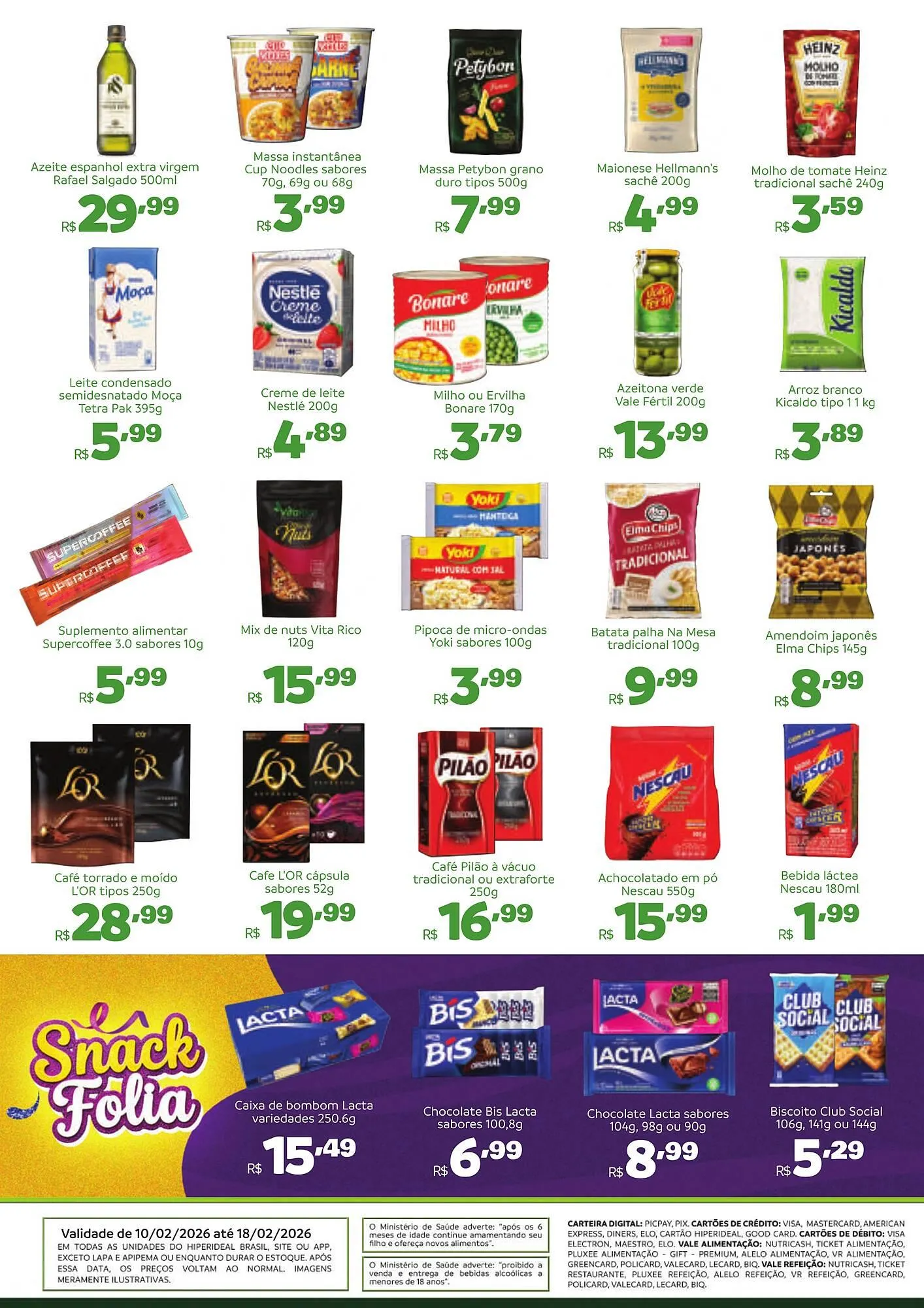 Encarte de Catálogo Hiperideal Supermercados 10 de fevereiro até 18 de fevereiro 2026 - Pagina 4