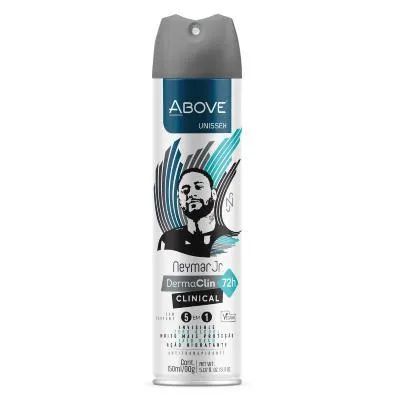 Desodorante Aerosol Above DermaClin Clinical Neymar Jr Unissex 150ml