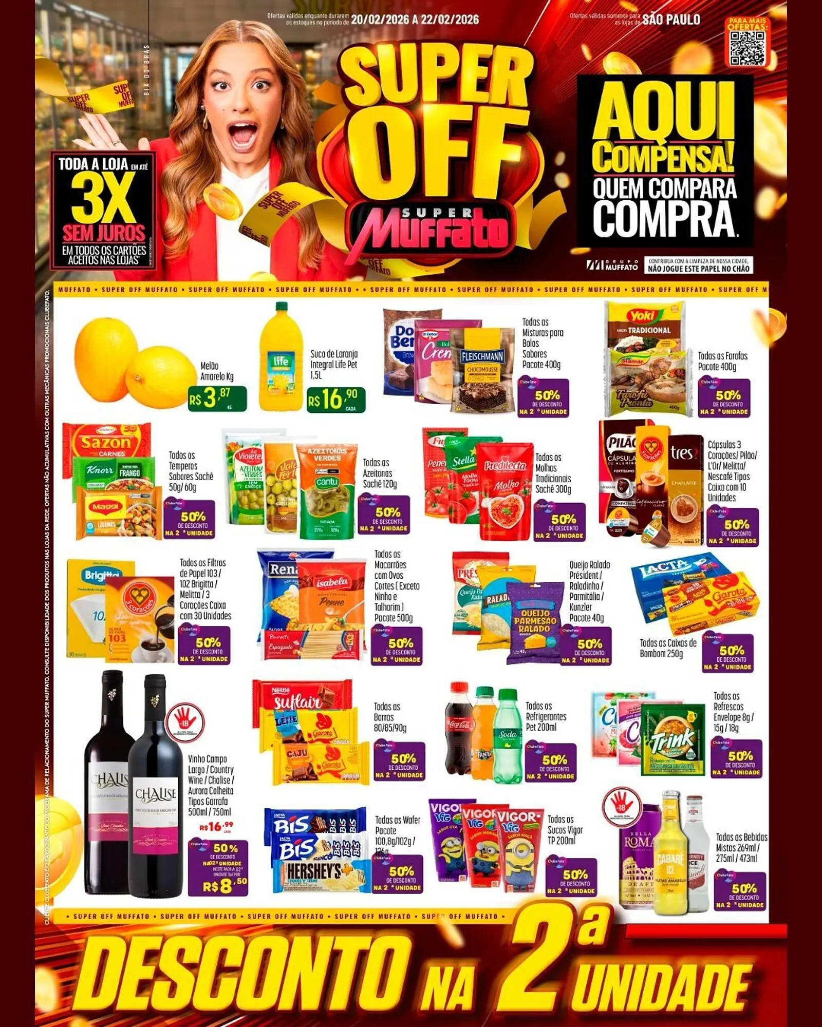 Encarte de Encarte Muffato 20 de fevereiro até 22 de fevereiro 2026 - Pagina 1