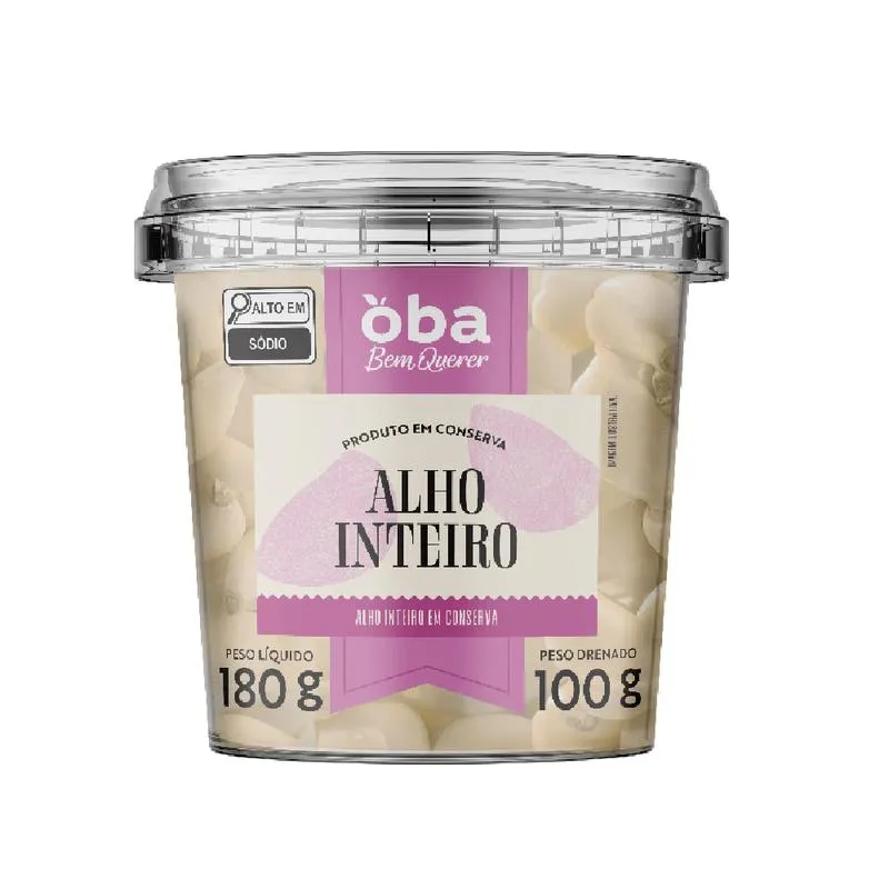 Alho Em Conserva Oba Bem Querer 100 G