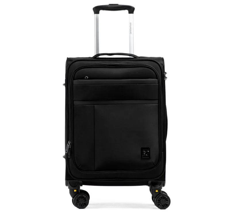 Mala Pequena Poliéster 4 Rodas Lyon Preta