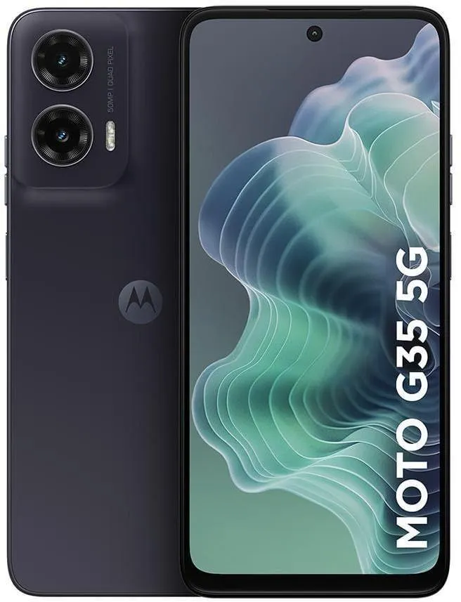 Smartphone / Telefone Celular Motorola Moto G35 5G 128GB 12GB (4GB RAM+8GB Ram Boost) e Câmera 50MP com AI NFC Tela 6.7" com SuperbrilhoGrafite
