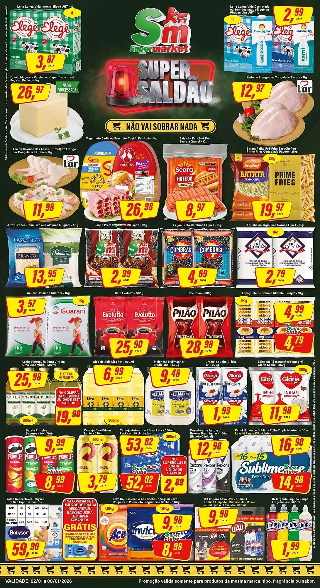 Encarte de Encarte Rede Supermarket 2 de janeiro até 8 de janeiro 2026 - Pagina 1