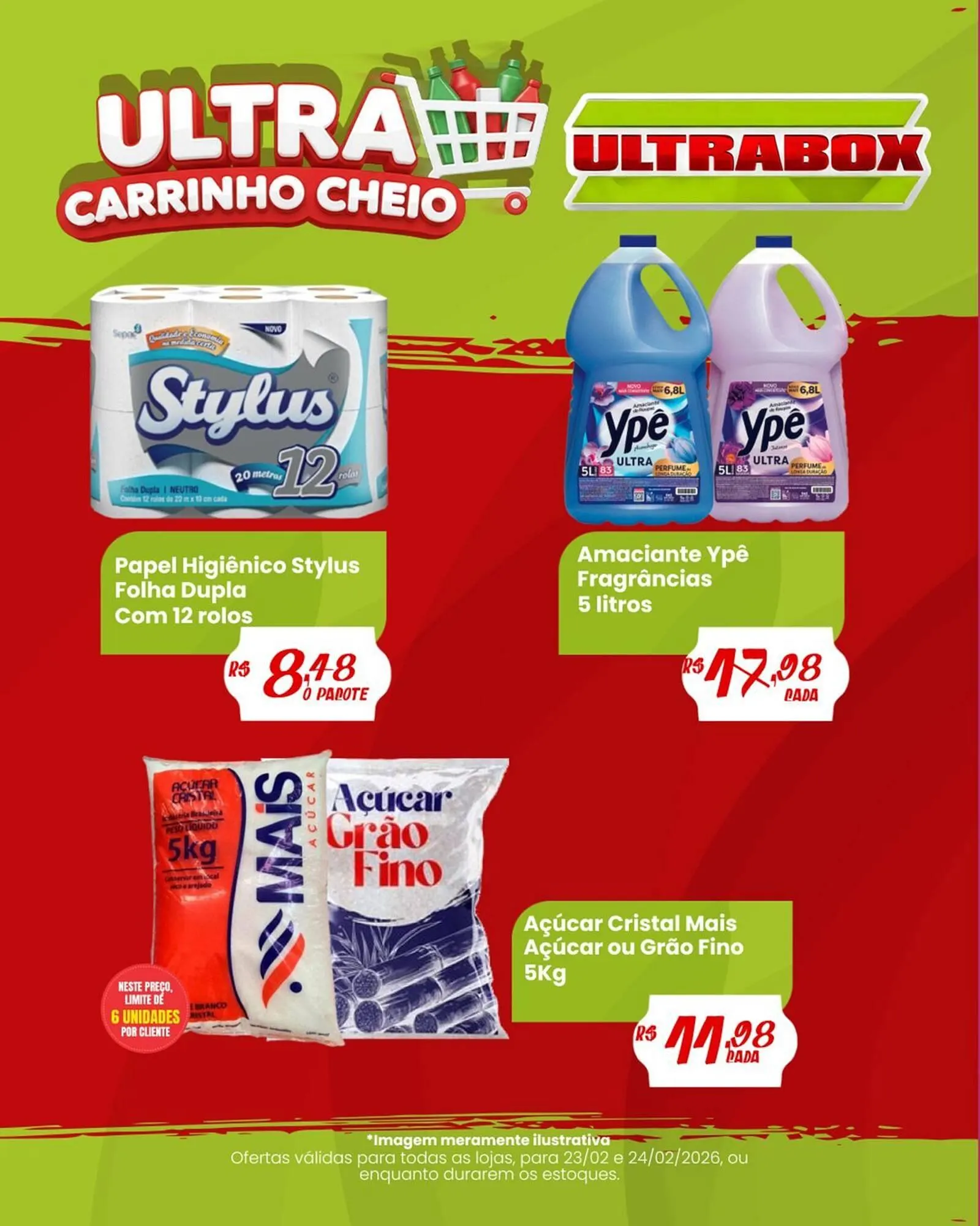 Encarte de Panfleto Ultrabox 23 de fevereiro até 24 de fevereiro 2026 - Pagina 1