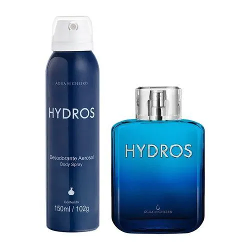 Kit Deo Colônia Masculina Hydros - 100ml + Desodorante Masculino Hydros Aerosol - 150ml