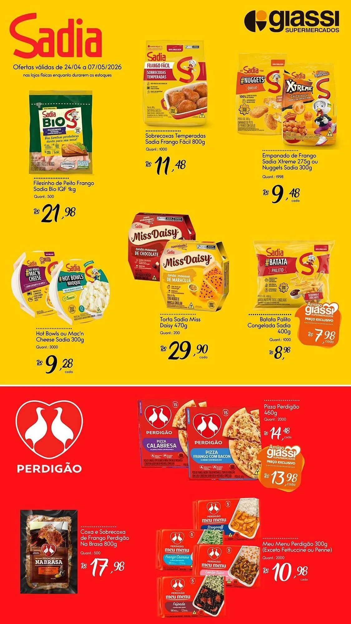 Encarte de Encarte Giassi Supermercados 24 de abril até 7 de maio 2026 - Pagina 1