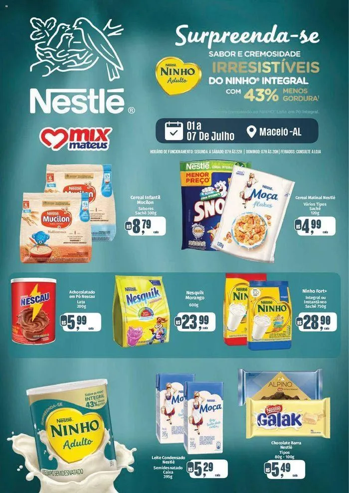 Encarte de Oferta Supermercados Mateus 1 de julho até 7 de julho 2024 - Pagina 1