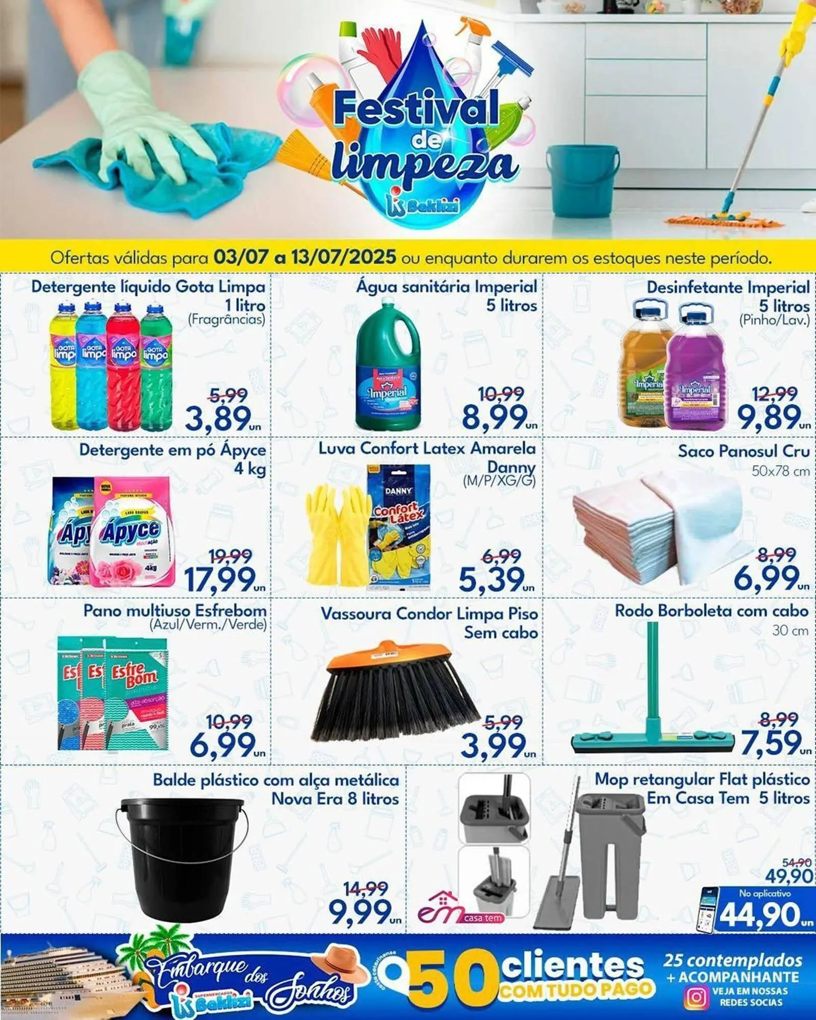 Encarte de Catálogo Supermercados Baklizi 3 de julho até 13 de julho 2025 - Pagina 1