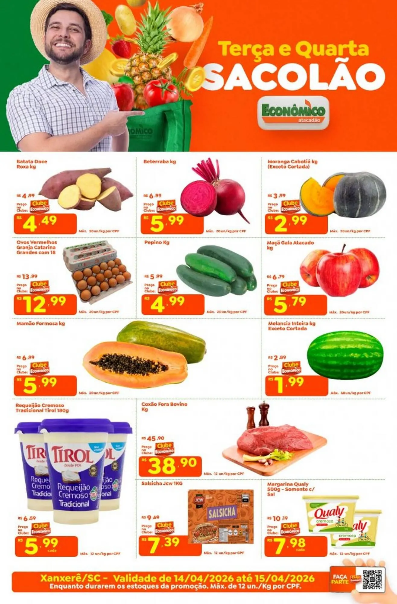 Encarte de Catálogo Econômico Atacadão 14 de abril até 15 de abril 2026 - Pagina 1