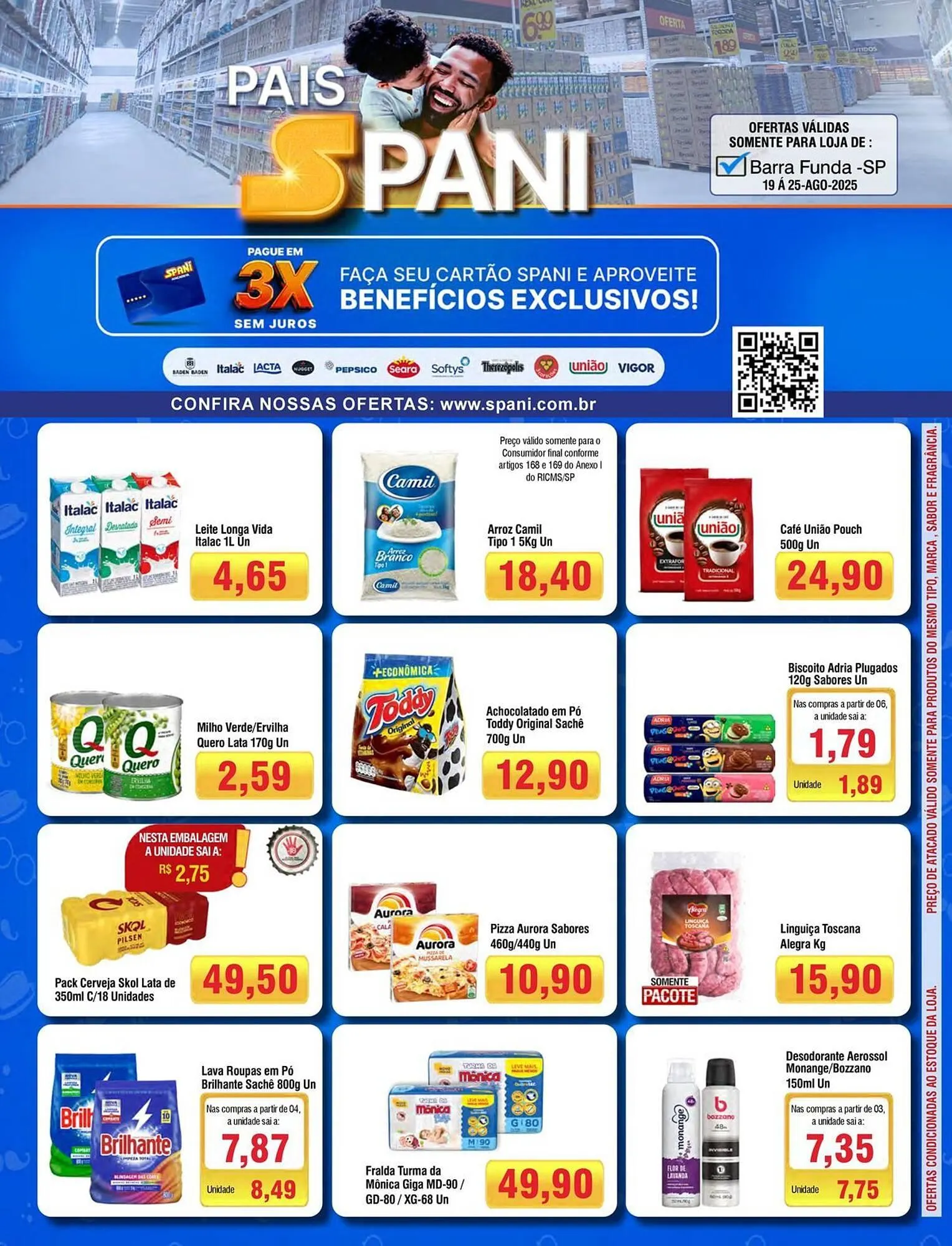 Encarte de Catálogo Spani Atacadista 19 de agosto até 25 de agosto 2025 - Pagina 1