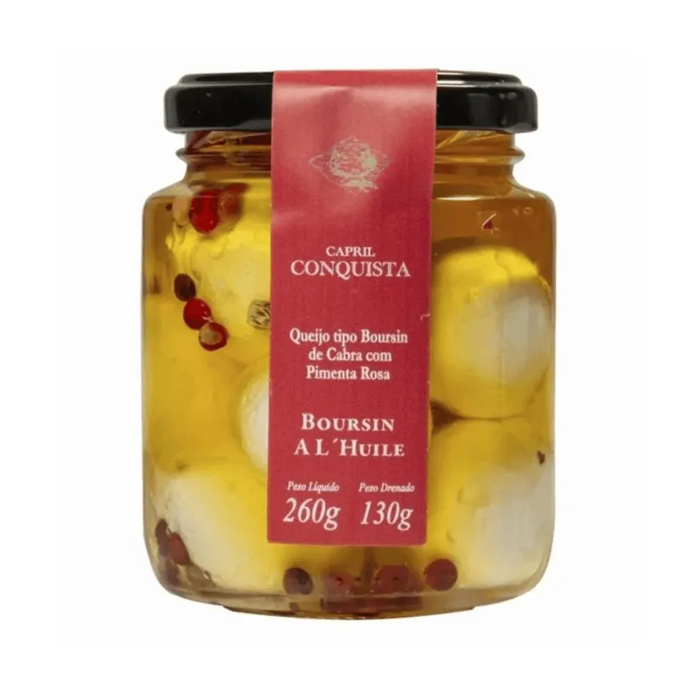 Queijo Tipo Boursin Cabra Pimenta Rosa Rosa Capril 130