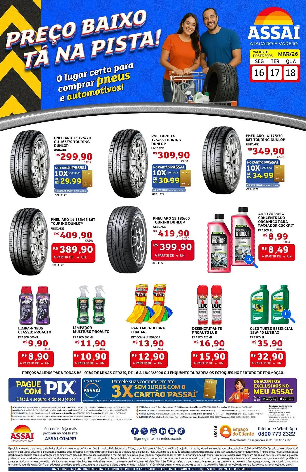 Encarte de Encarte Assaí Atacadista 16 de março até 18 de março 2026 - Pagina 1