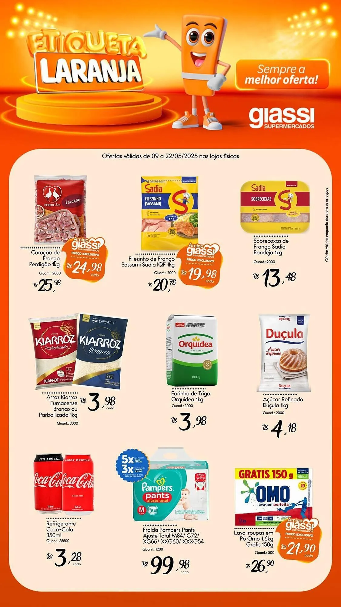 Encarte de Catálogo Giassi Supermercados 12 de maio até 22 de maio 2025 - Pagina 1