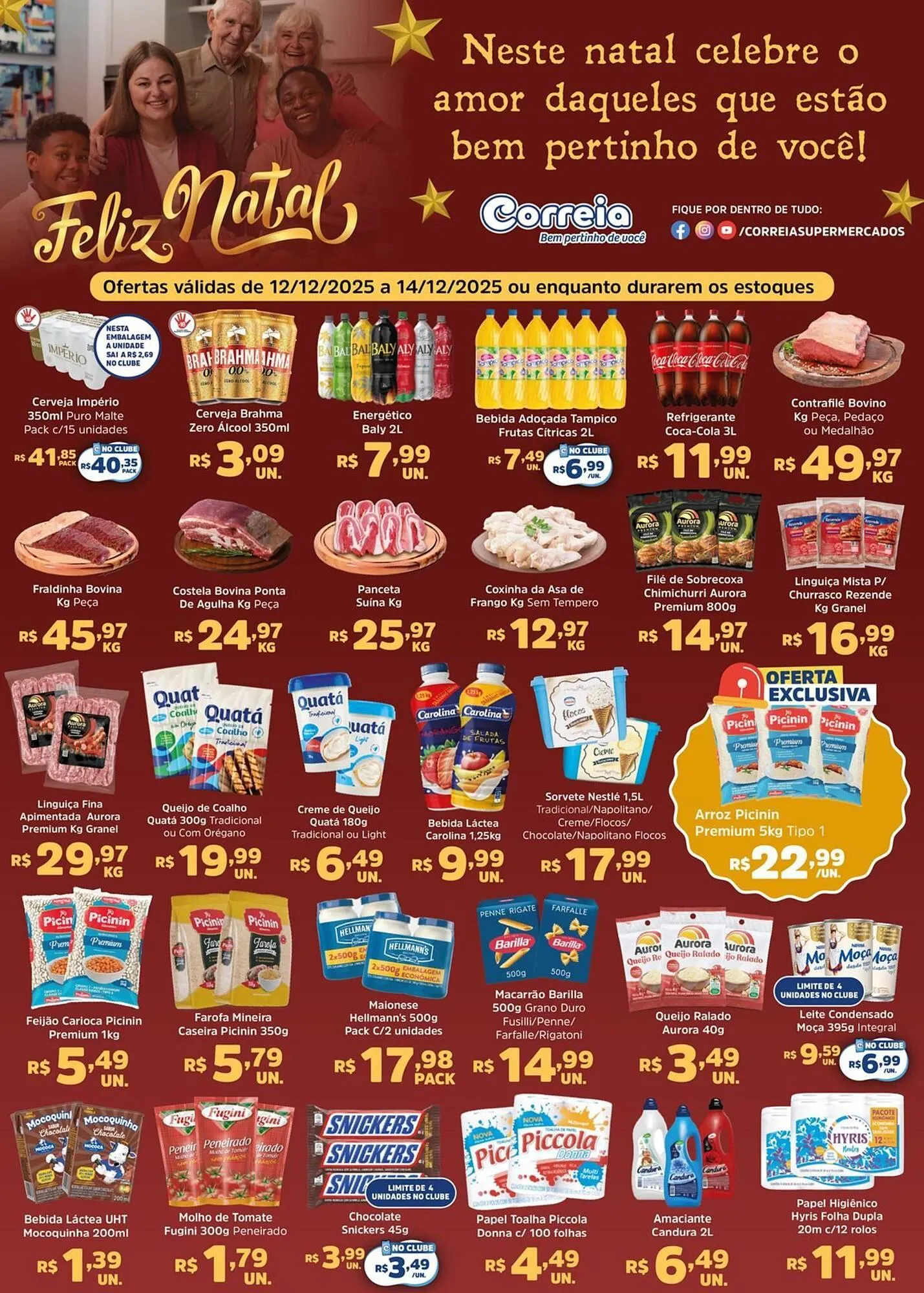 Encarte de Catálogo Supermercados Correia 12 de dezembro até 14 de dezembro 2025 - Pagina 1