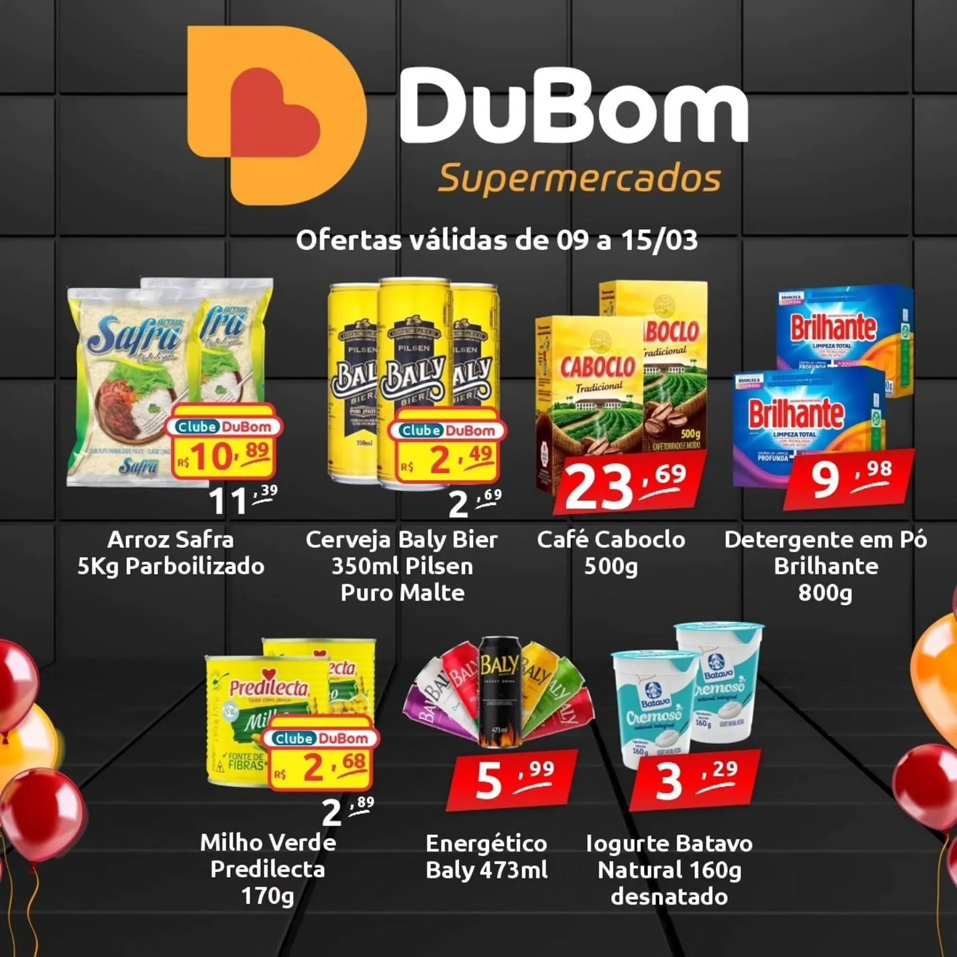 Encarte de Catálogo Dubom Supermercados 9 de março até 15 de março 2026 - Pagina 1