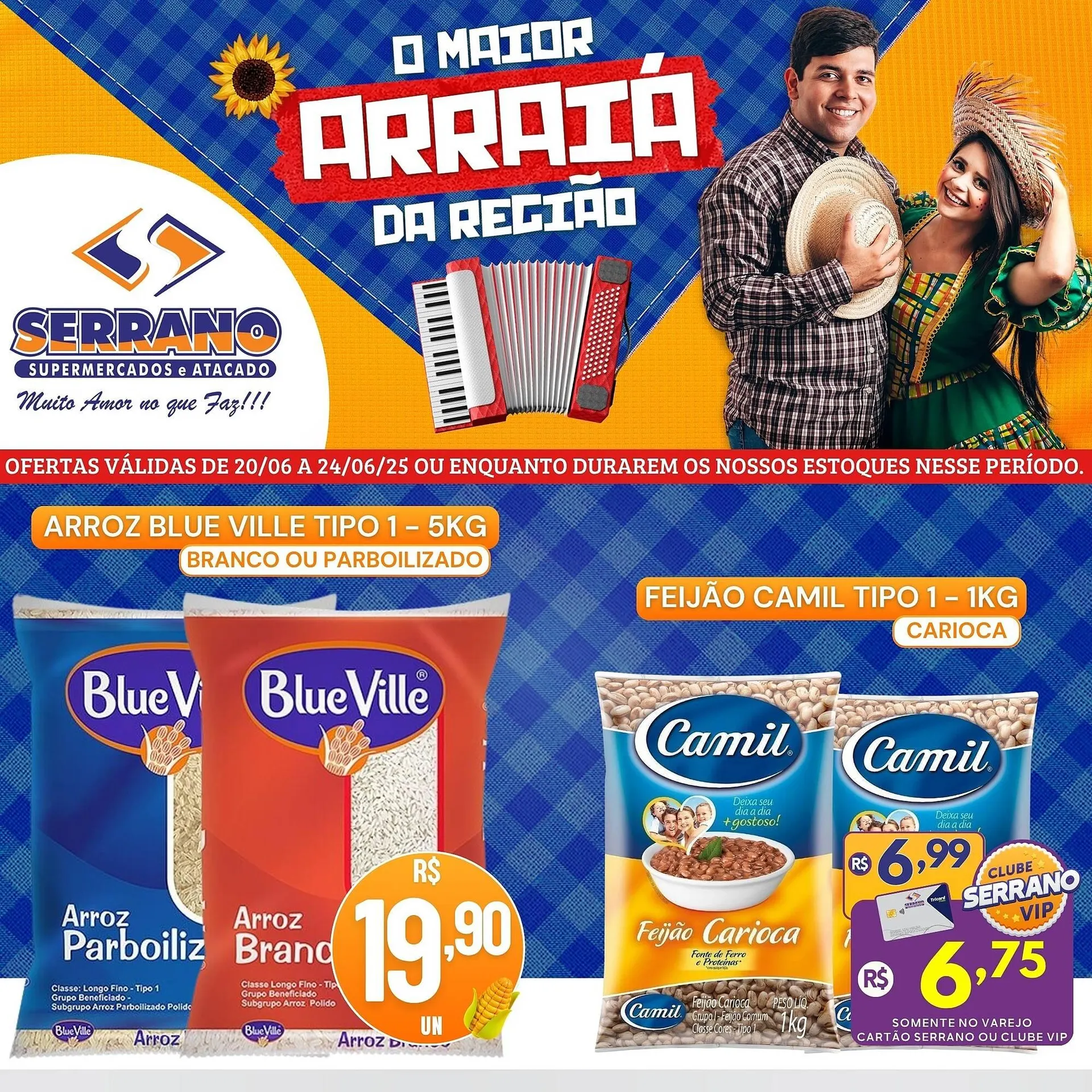 Encarte de Catálogo Serrano Supermercado 20 de junho até 24 de junho 2025 - Pagina 1