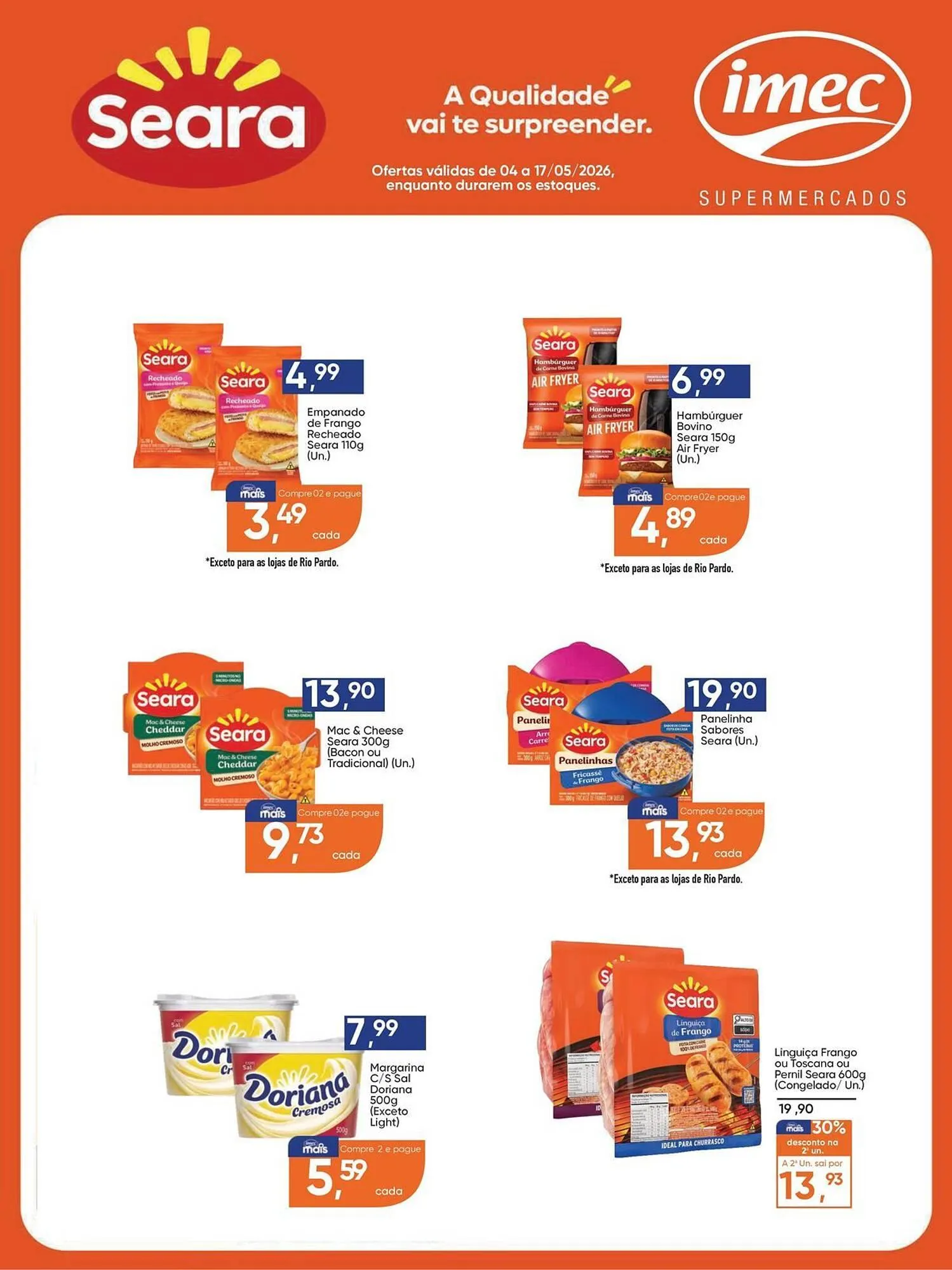 Encarte de Catálogo Imec Supermercados 4 de maio até 17 de maio 2026 - Pagina 1