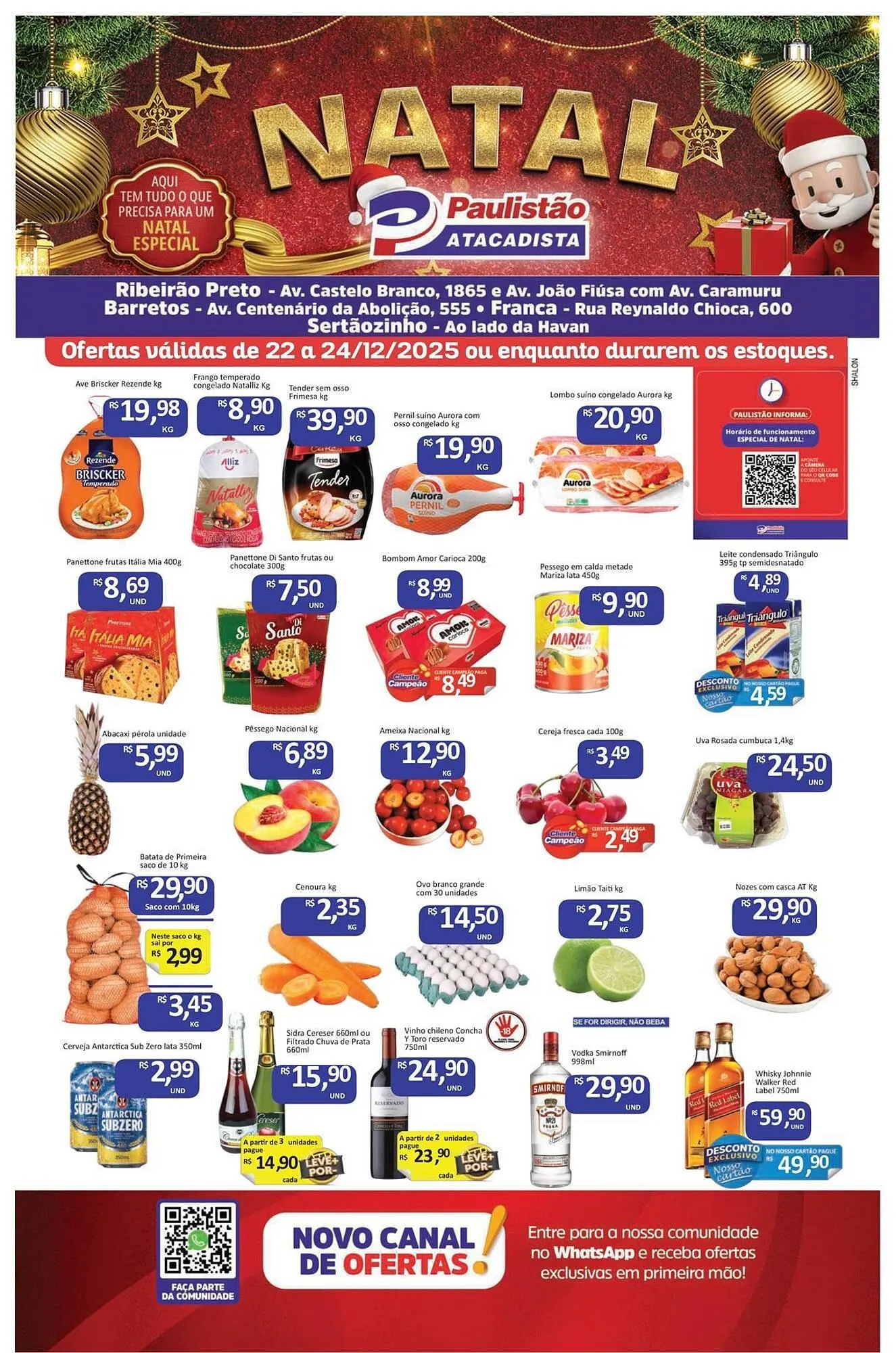 Encarte de Catálogo Paulistão Supermercados 22 de dezembro até 24 de dezembro 2025 - Pagina 1