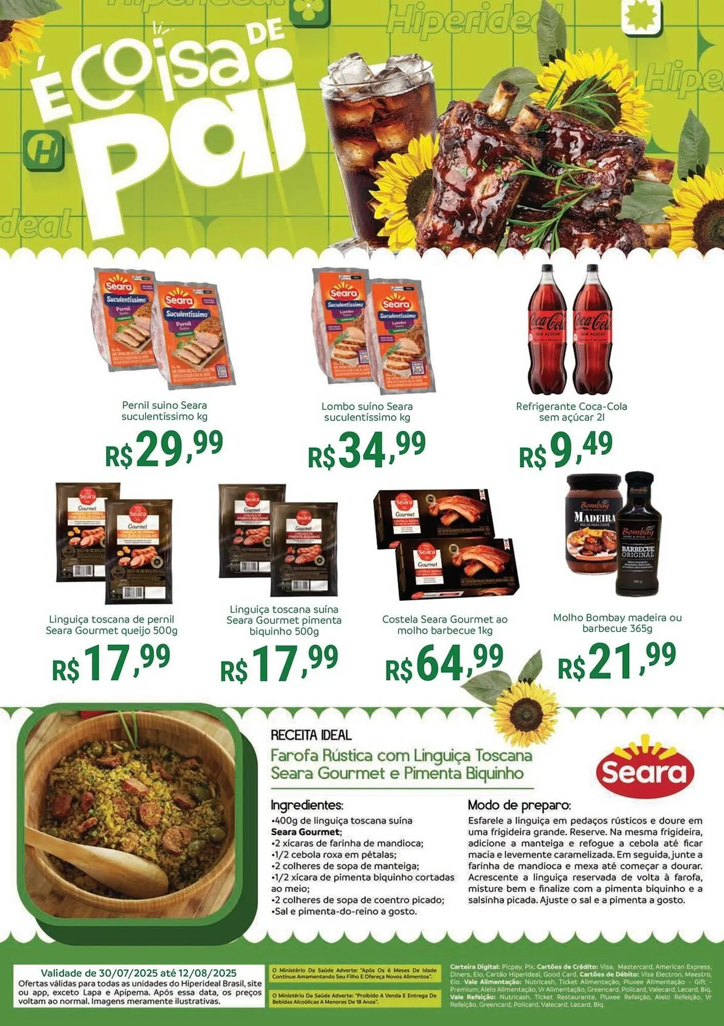 Encarte de Catálogo Hiperideal Supermercados 30 de julho até 12 de agosto 2025 - Pagina 3