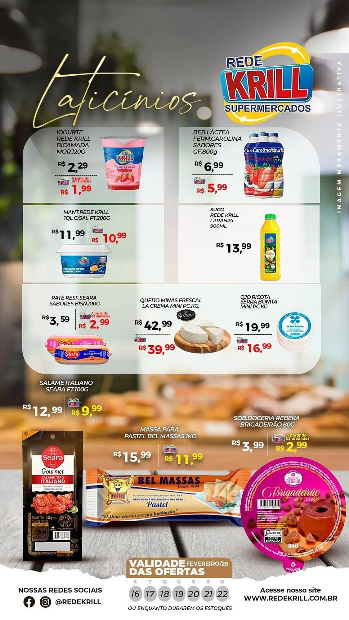 Encarte de Folheto Rede Krill 16 de fevereiro até 22 de fevereiro 2026 - Pagina 3