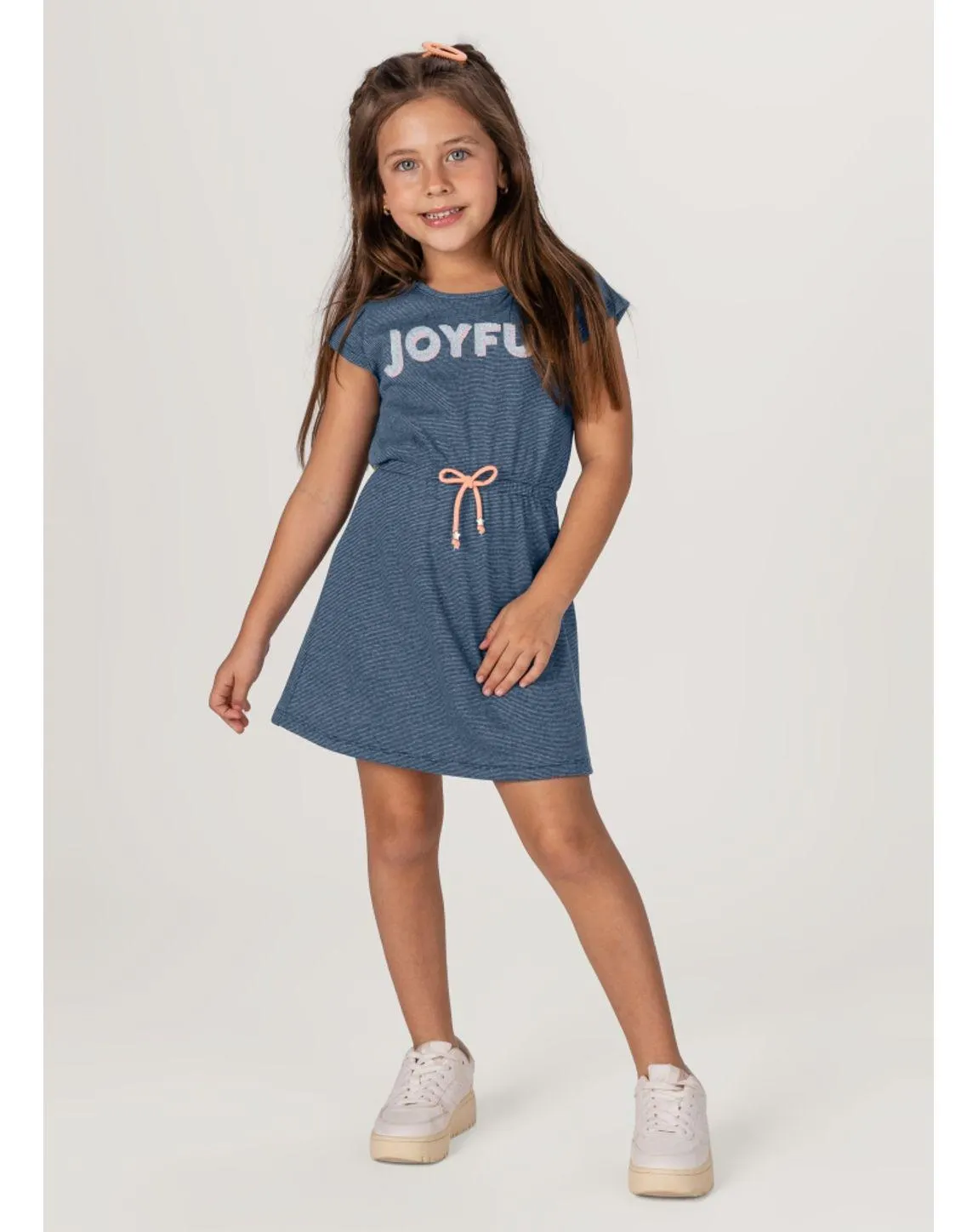 Vestido Infantil Menina Canelado Brandili