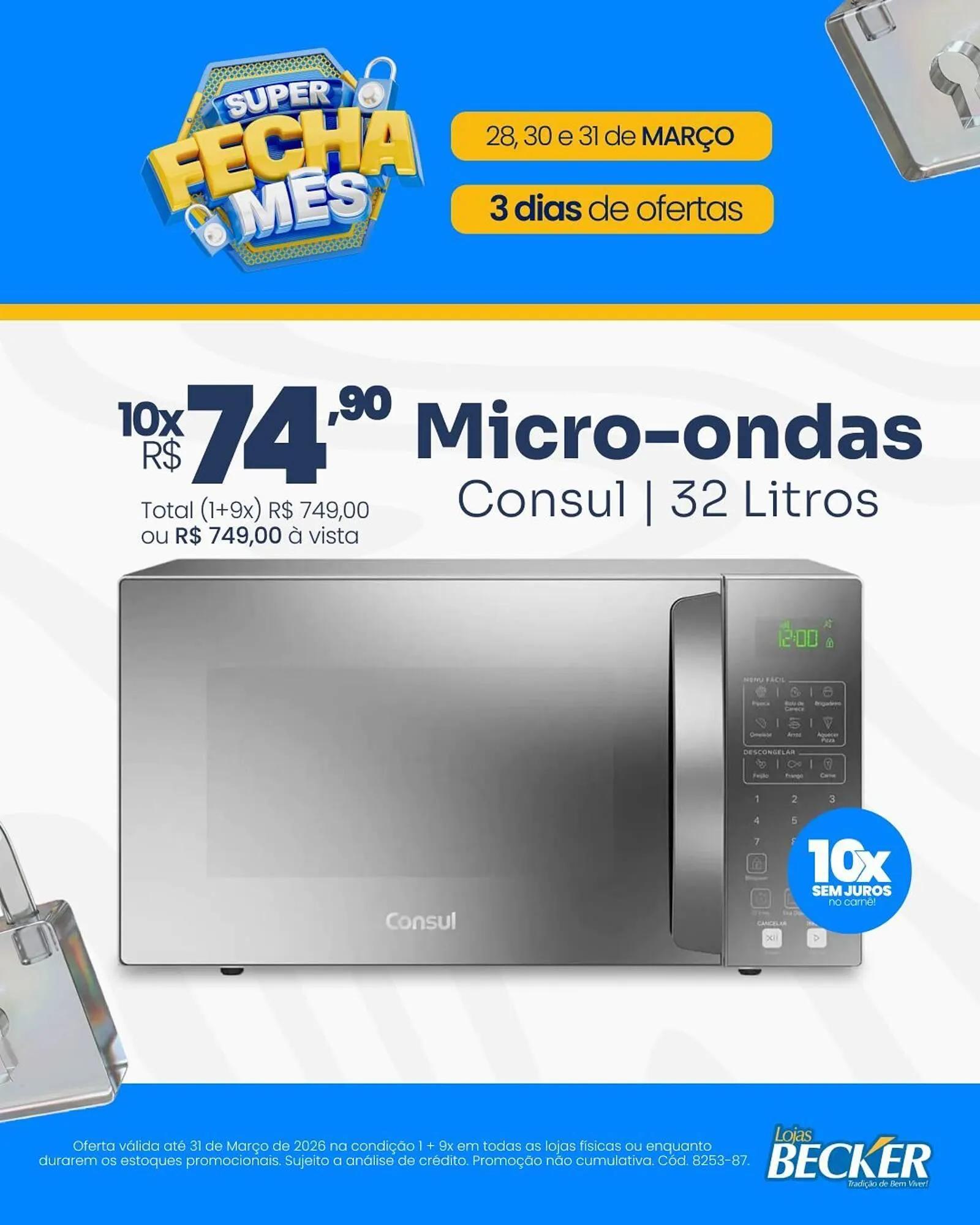 Encarte de Folheto Lojas Becker 30 de março até 31 de março 2026 - Pagina 1