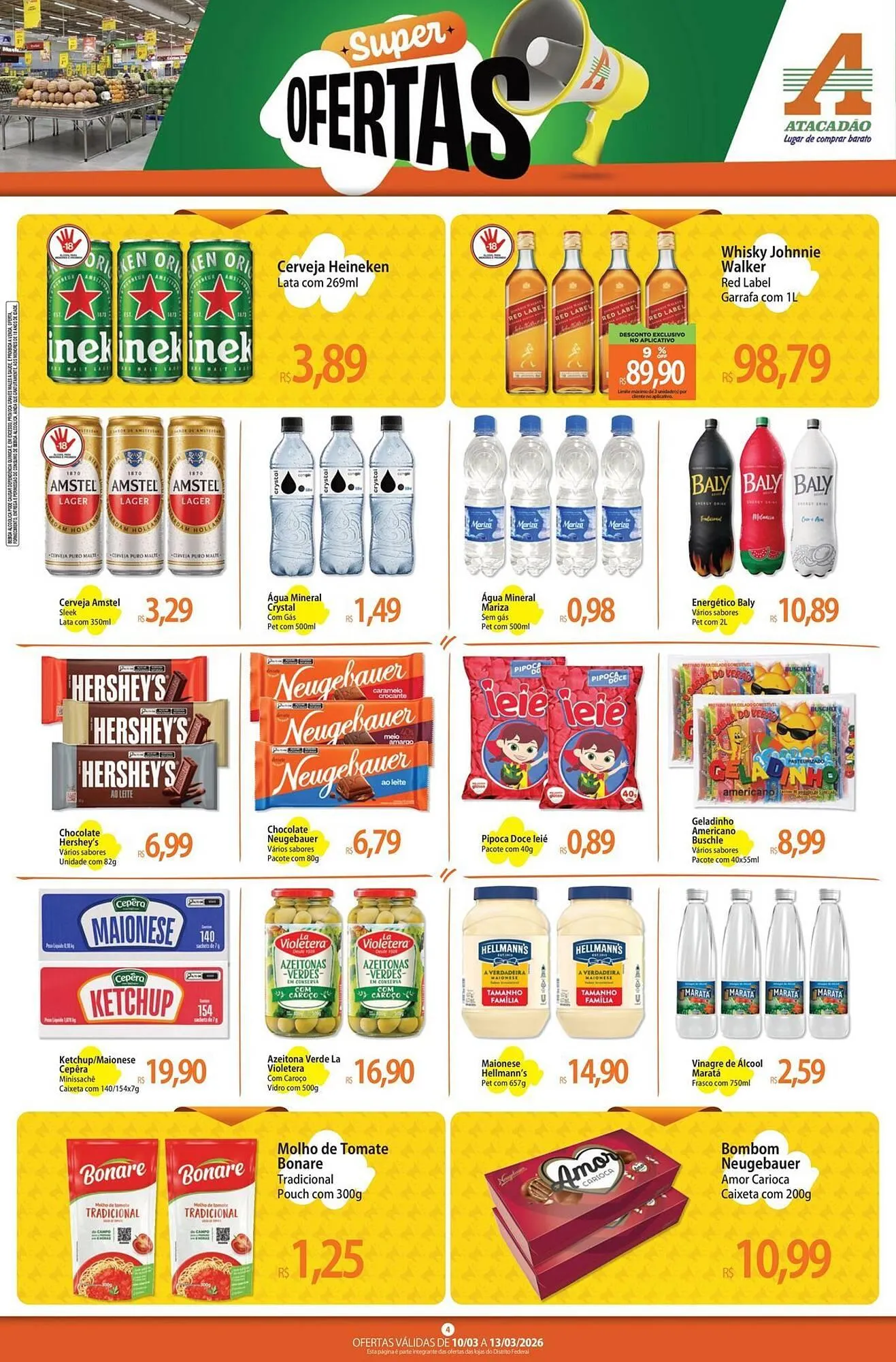 Encarte de Folheto Atacadão 10 de março até 13 de março 2026 - Pagina 4