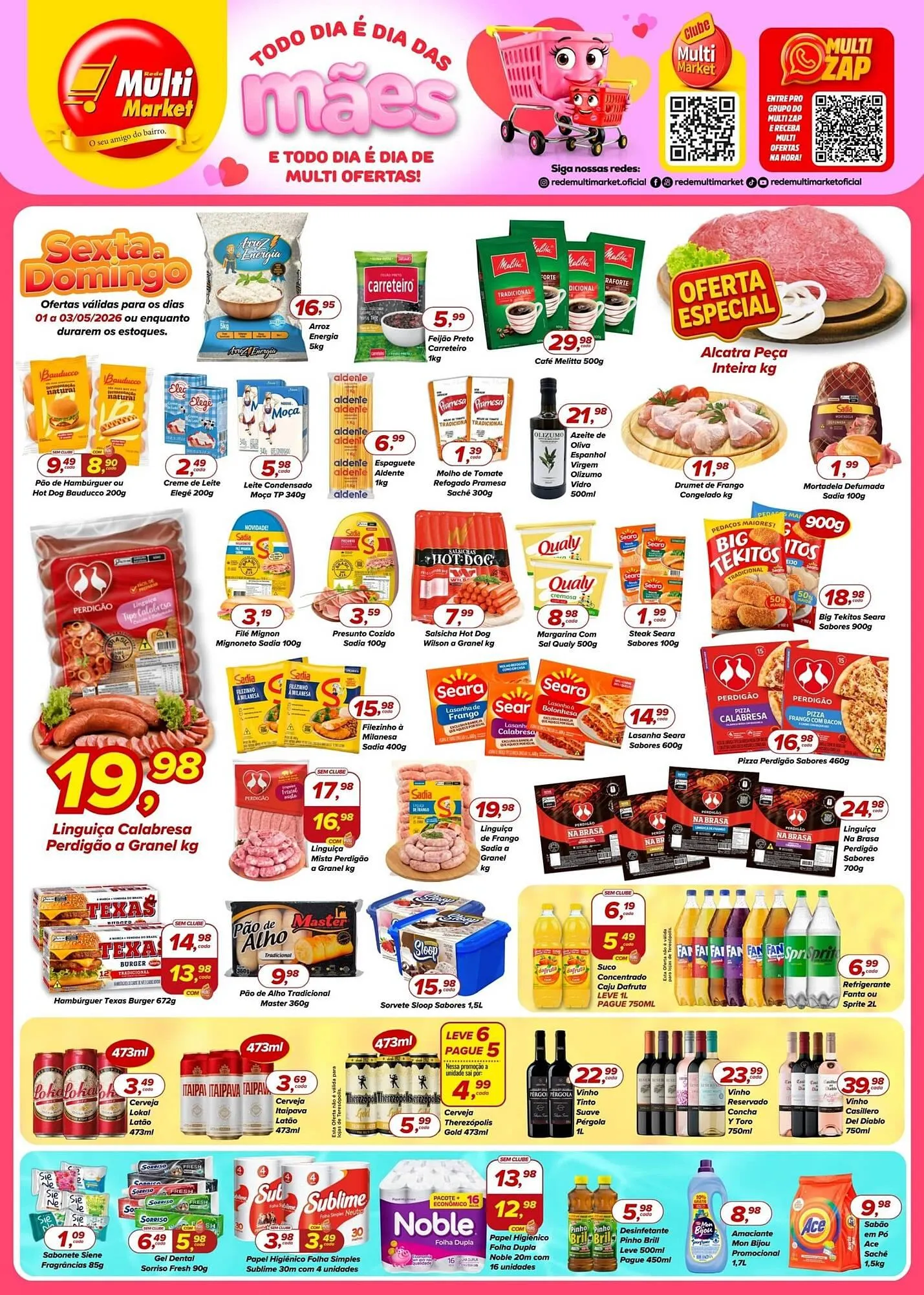 Encarte de Encarte Rede Multi Market 1 de maio até 3 de maio 2026 - Pagina 1