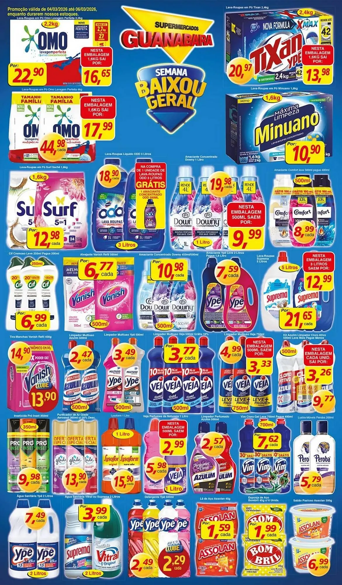 Encarte de Encarte Supermercados Guanabara 4 de março até 6 de março 2026 - Pagina 9