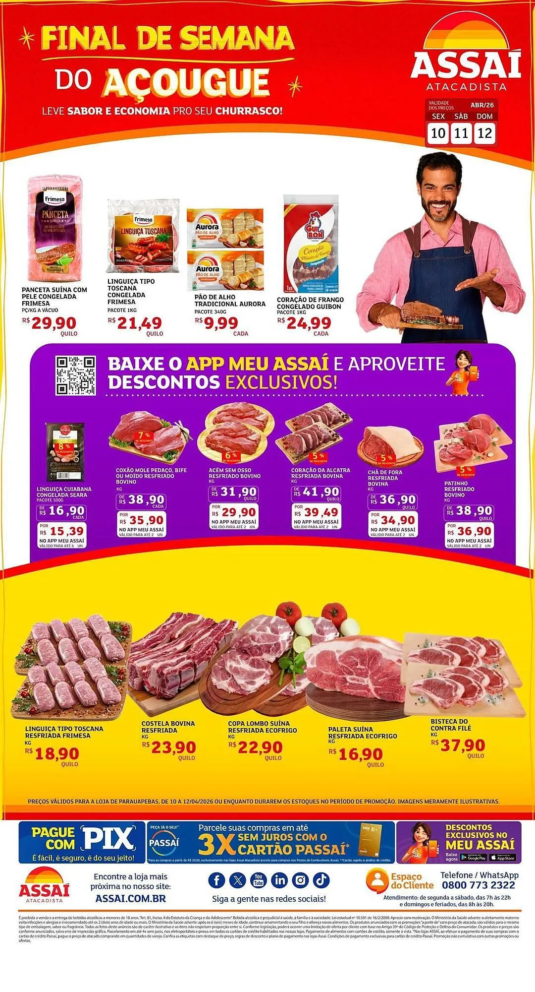 Encarte de Encarte Assaí Atacadista 10 de abril até 12 de abril 2026 - Pagina 1