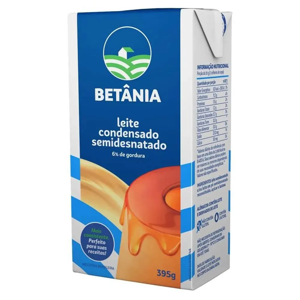 Leite Condensado Betânia Tetra Pak 395g