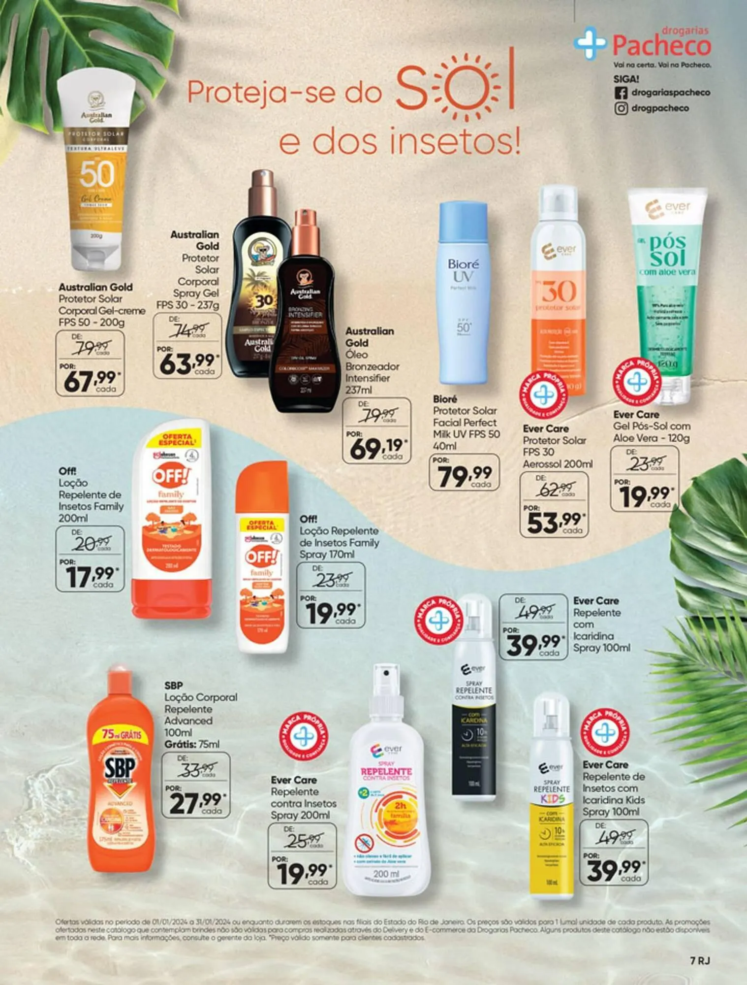 Encarte de Catálogo Drogarias Pacheco 3 de janeiro até 31 de janeiro 2024 - Pagina 7