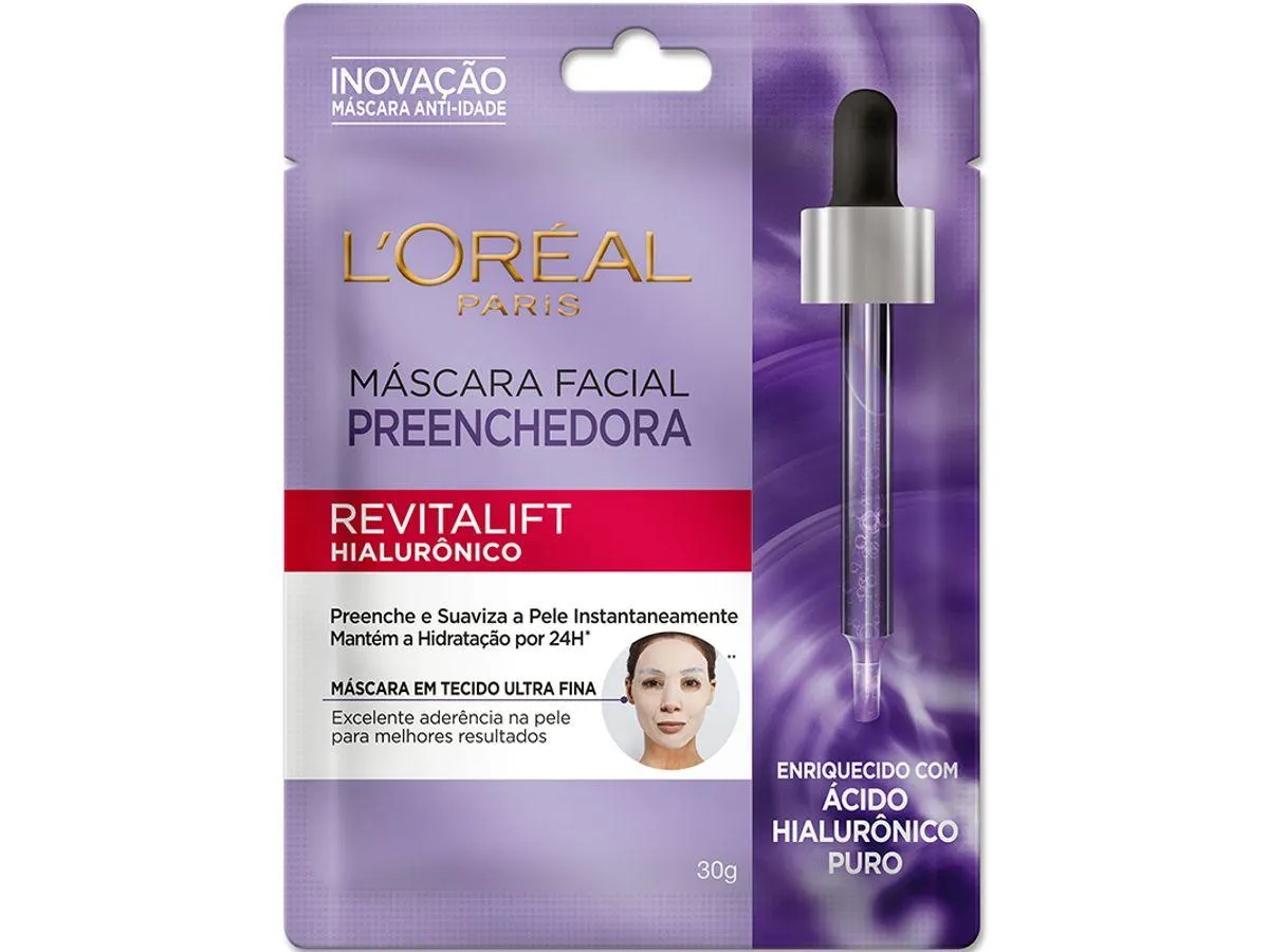Máscara Facial Preenchedora L’Oréal Paris Revitalift Hialurônico 30g