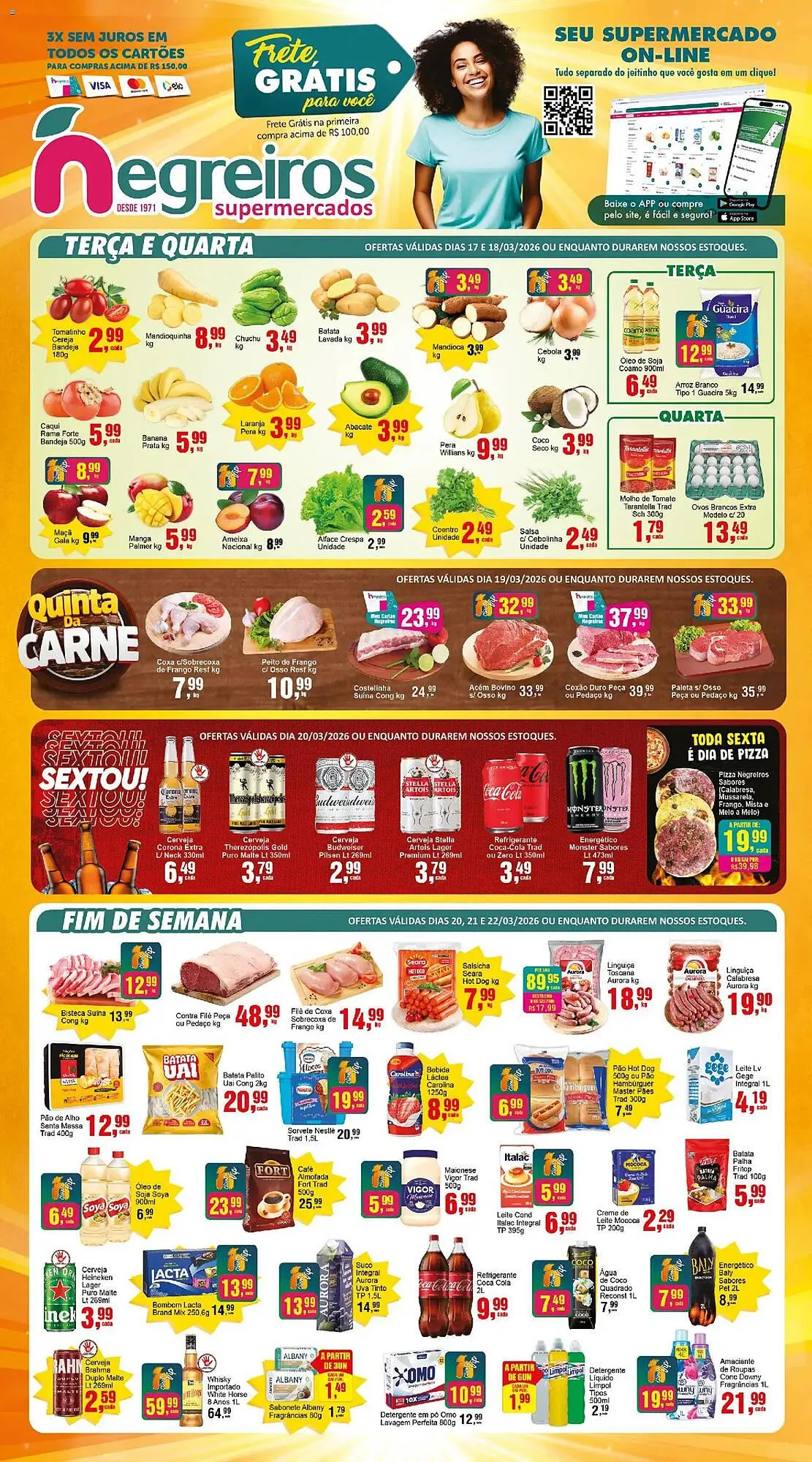 Encarte de Folheto Negreiros 17 de março até 24 de março 2026 - Pagina 1