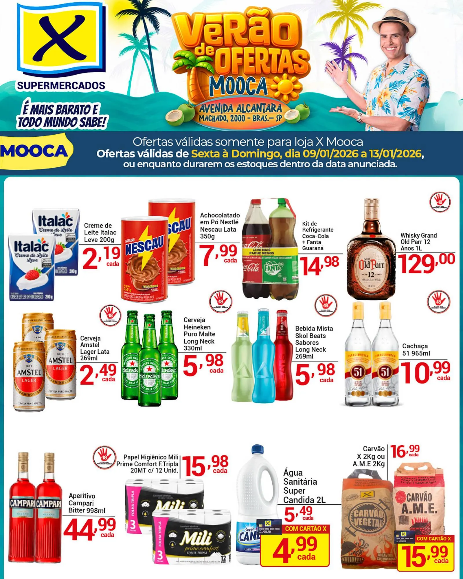 Encarte de Folheto X Supermercados 9 de janeiro até 13 de janeiro 2026 - Pagina 2
