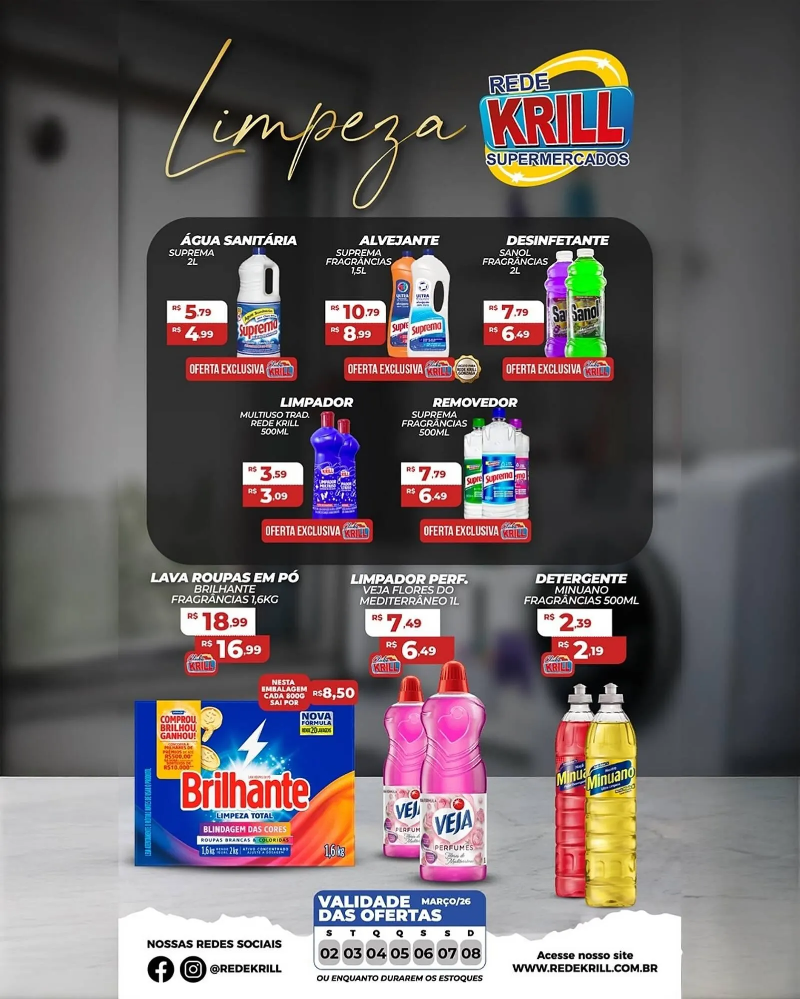 Encarte de Folheto Rede Krill 2 de março até 8 de março 2026 - Pagina 1