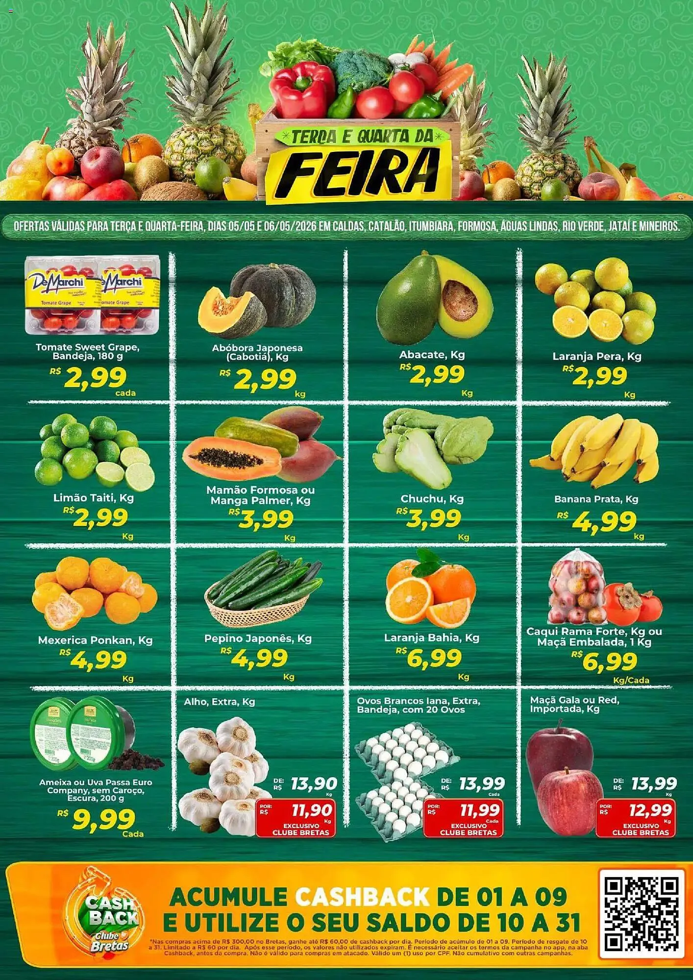 Encarte de Catálogo Supermercados Bretas 5 de maio até 6 de maio 2026 - Pagina 1