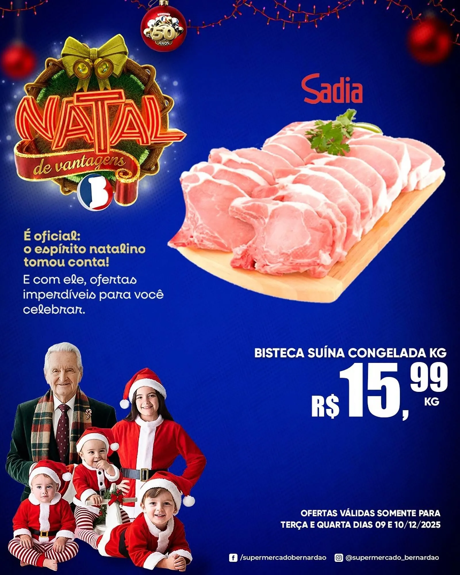 Encarte de Catálogo Supermercado Bernardão 9 de dezembro até 10 de dezembro 2025 - Pagina 1