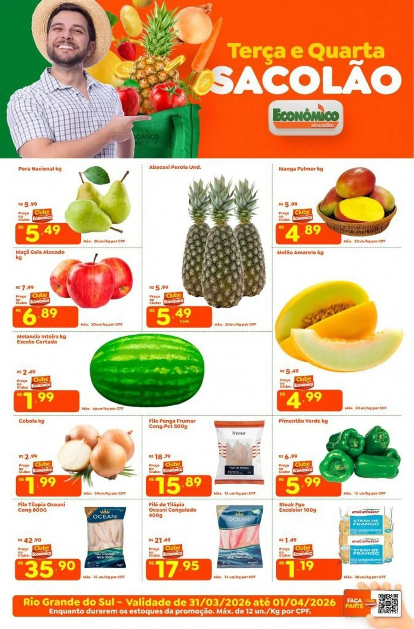 Encarte de Catálogo Econômico Atacadão 31 de março até 1 de abril 2026 - Pagina 1