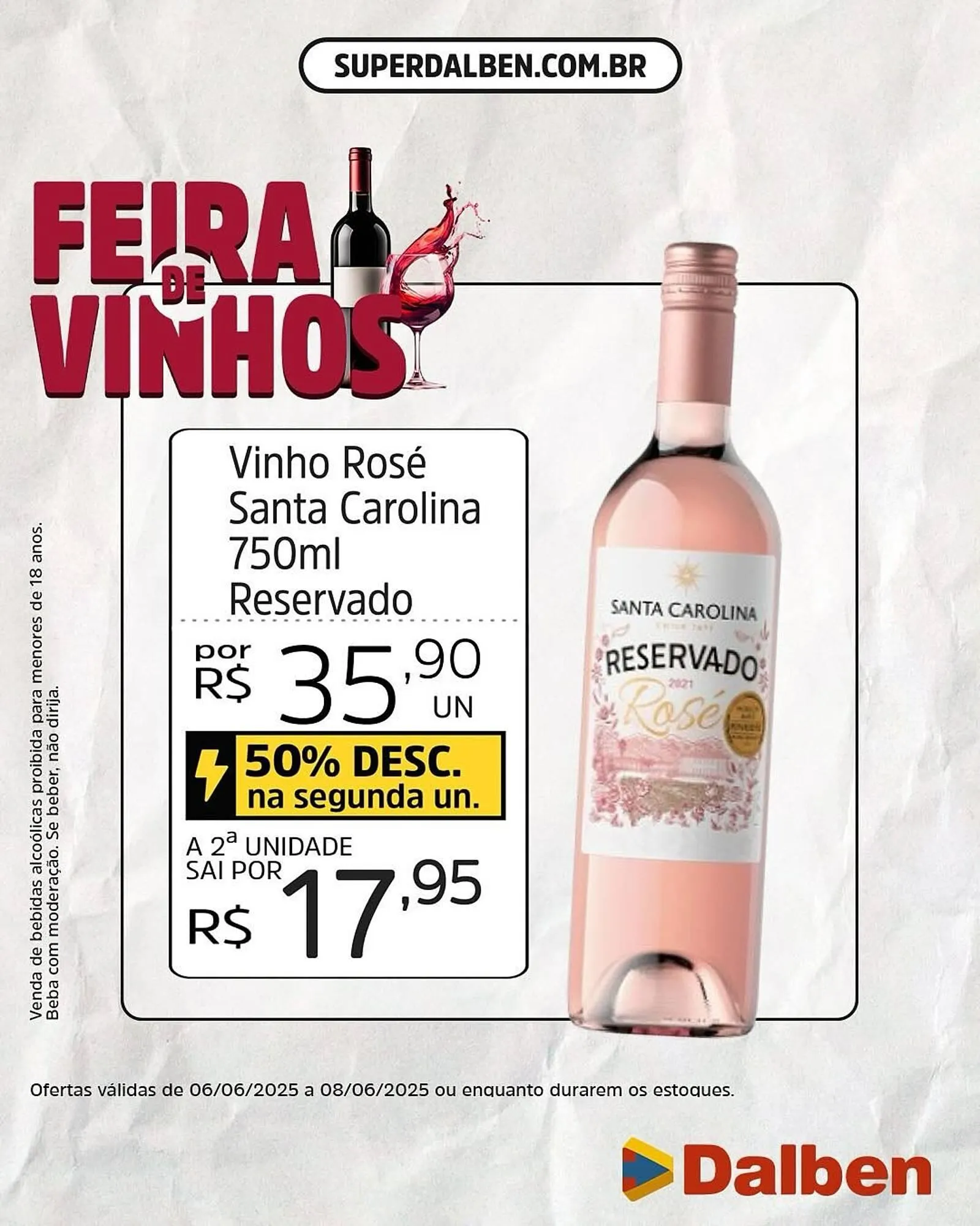 Encarte de Catálogo Supermercado Dalben 6 de junho até 8 de junho 2025 - Pagina 1